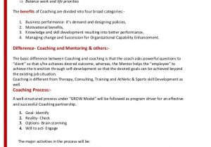 Coaching Proposal Templates Overview and Proposal On Coaching
