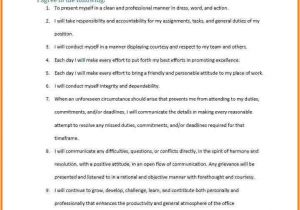Code Of Conduct Contract Template 7 Team Contract Template Free Invoice Letter