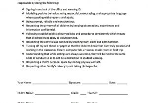 Code Of Conduct Contract Template Volunteer Code Of Conduct Silver Hill