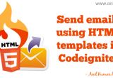 Codeigniter HTML Email Template How to Send Email Using HTML Templates In Codeigniter