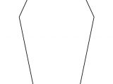 Coffin Cake Template Coffin Pattern Use the Printable Outline for Crafts