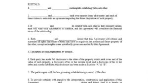 Cohabitation Contract Template Cohabitation Agreement 30 Free Templates forms ᐅ