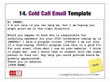 Cold Call Sales Email Template Marketing and Sales Accelerator for thought Leading