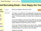 Cold Email Template for Recruiters Recruiting Pipeline Template Google Search Recruiting