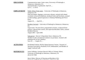 College Student Resume for Internship Sample College Student Resume 8 Examples In Pdf Word
