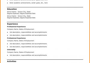 College Student Resume Template Microsoft Word 10 College Student Resume Template Microsoft Word