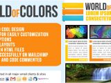 Colorful Email Templates World Of Colors Email Template Newsletter by Chragency