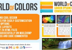 Colorful Email Templates World Of Colors Email Template Newsletter by Chragency