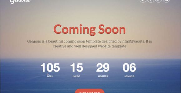 Coming soon Page Template WordPress 25 Best Coming soon HTML Templates for Free Download and