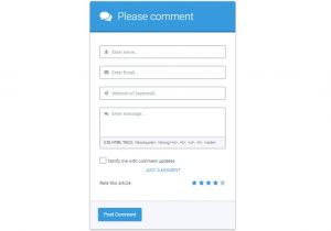 Comments HTML Template HTML Comment Box Code for Website Dot Net Technology