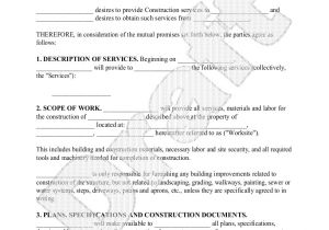 Commercial Building Contract Template Construction Contract Template Construction Agreement