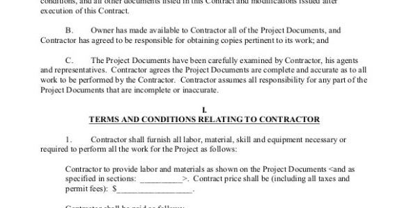 Commercial Building Contract Template Sample Construction Contract 15 Examples In Pdf Word
