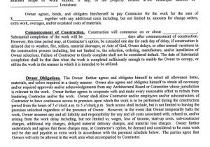 Commercial Construction Contract Template Construction Company Contract Template Sample