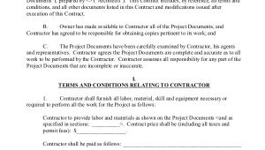 Commercial Construction Contract Template Sample Construction Contract 15 Examples In Pdf Word