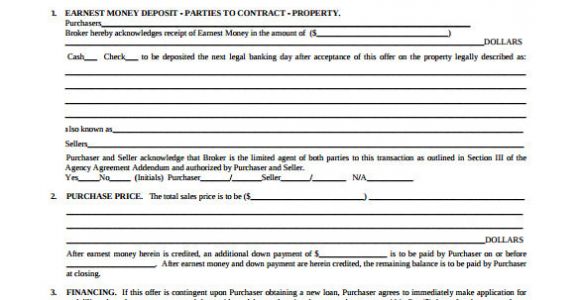 Commercial Real Estate Purchase Contract Template Sample Home Purchase Agreement 6 Documents In Pdf Word