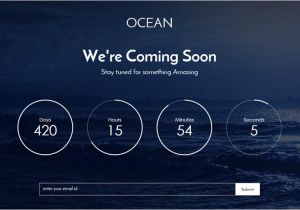 Comming soon Template Ocean Free Coming soon Bootstrap Template Webthemez