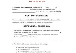 Commision Contract Template Free 22 Commission Agreement Templates Word Pdf Pages