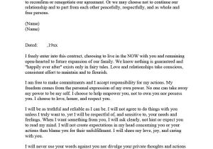 Commitment Contract Template 20 Relationship Contract Templates Relationship Agreements