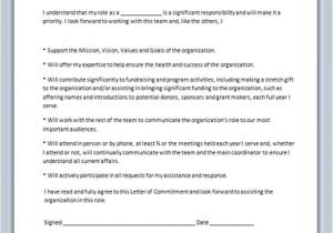 Commitment Contract Template 50 Last Commitment Agreement Template Zo V81745