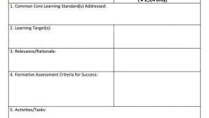 Common Core State Standards Lesson Plan Template 7 Sample Common Core Lesson Plan Templates to Download