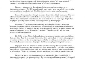 Common Law Employment Contract Template Common Misconceptions About the Law Employee Vs