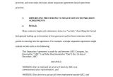Common Law Employment Contract Template Ontario Separation Agreement Template