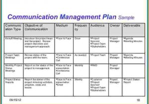 Communications Proposal Template Project Communication Plan Template Business