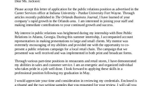 Community Relations Cover Letter Cover Letter 13 Free Sample Example format Free