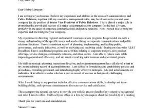 Community Relations Cover Letter Cover Letter for Public Relations Job