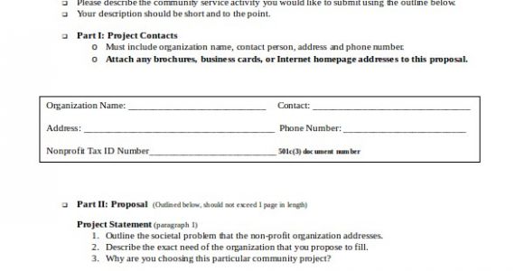 Community Service Project Proposal Template Service Proposal Template 14 Free Word Pdf Document