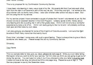 Community Service Proposal Template Confirmation