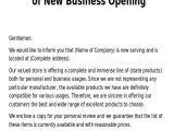 Company Announcement Email Template Sample New Business Letters 6 Examples In Word Pdf