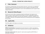 Company Email Policy Template 9 It Policy Templates Free Pdf Doc format Download
