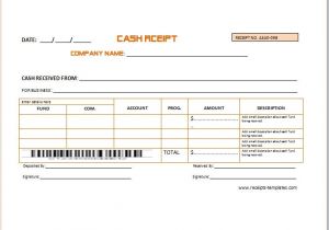 Company Receipts Templates Business Cash Receipt Template 2 Receipt Templates