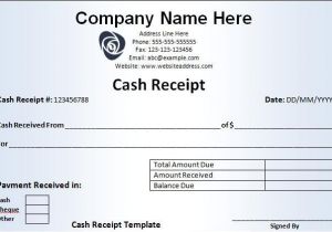 Company Receipts Templates Cash Receipt Template Free Word Templates