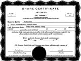 Company Stock Certificate Template 13 Share Stock Certificate Templates Excel Pdf formats