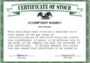 Company Stock Certificate Template 21 Stock Certificate Templates Free Sample Example