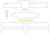 Comparison Graphic organizer Template Compare and Contrast Graphic organizers Free Templates