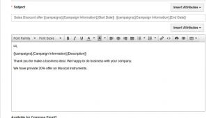 Compose Email Template How Do I Create Email Template In Campaigns App Apptivo Faq