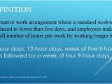 Compressed Work Week Proposal Template Compressed Workweek Definition Kidz Activities