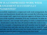 Compressed Work Week Proposal Template Compressed Workweek