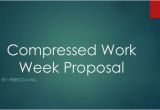 Compressed Work Week Proposal Template Proposal Power Point