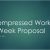 Compressed Work Week Proposal Template Proposal Power Point