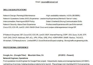 Computer Hardware and Networking Fresher Resume format Resume Samples for Freshers In Networking Network