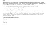 Computer Networking Cover Letter Leading Professional Computer Repair Technician Cover