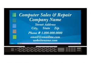 Computer Repair Business Card Templates Free Computer Sales Repair Double Sided Standard Business
