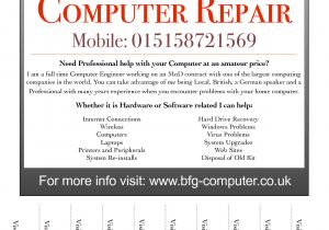Computer Repair Flyer Template Word 6 Computer Repair Flyers Website WordPress Blog