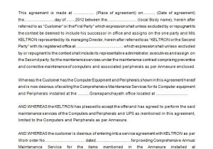 Computer Service Contract Templates Download 15 Maintenance Contract Templates Word Pdf Apple