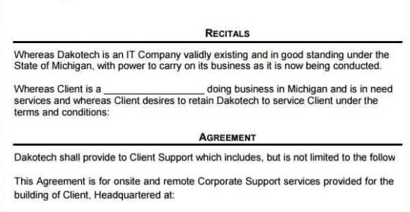 Computer Service Contract Templates Download Free Contract Templates Word Pdf Agreements