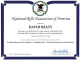 Concealed Carry Certificate Template David Beaty New Mexico Concealed Carry Classes and Resources